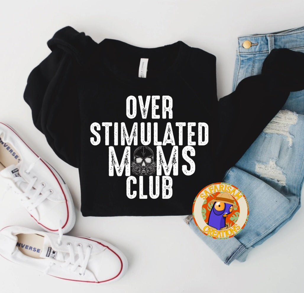 Overstimulated Moms Club Skull Version