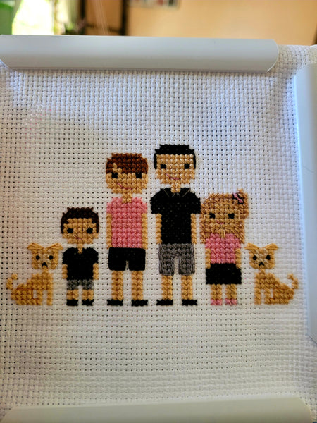 Stitched Family Portrait